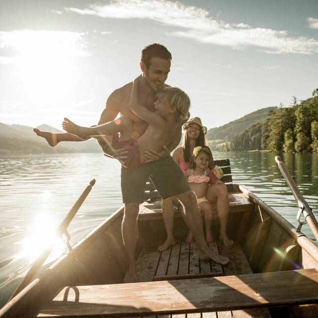 Family vacation at Lake Fuschlsee in the Family Spa Resorts